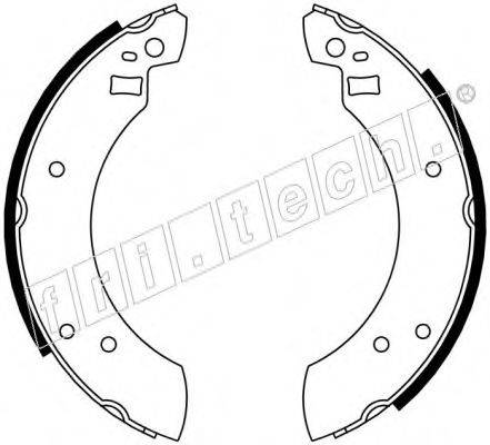 FRI.TECH. 1040097 Комплект гальмівних колодок