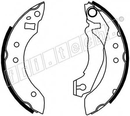 FRI.TECH. 1040111 Комплект гальмівних колодок