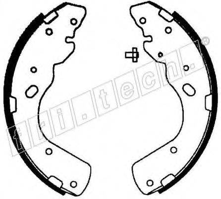 FRI.TECH. 1040156 Комплект гальмівних колодок