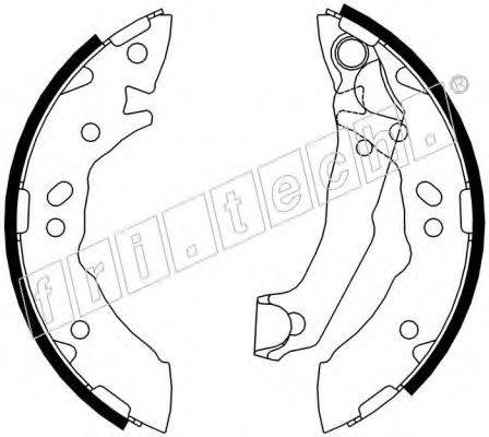 FRI.TECH. 1046203 Комплект гальмівних колодок