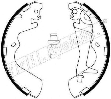 FRI.TECH. 1046208 Комплект гальмівних колодок