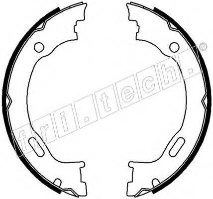 FRI.TECH. 1052129 Комплект гальмівних колодок, стоянкова гальмівна система