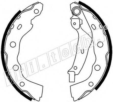 FRI.TECH. 1064170 Комплект гальмівних колодок