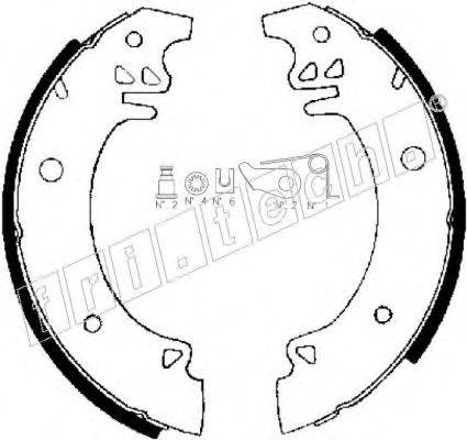 FRI.TECH. 1079177K Комплект гальмівних колодок