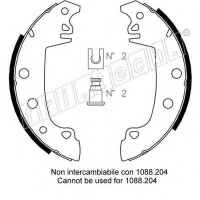 FRI.TECH. 1079187 Комплект гальмівних колодок
