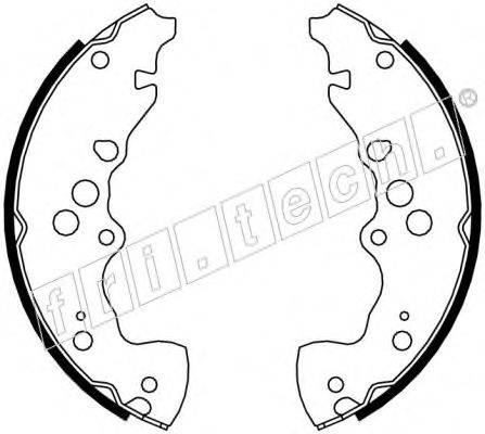 FRI.TECH. 1111249 Комплект гальмівних колодок