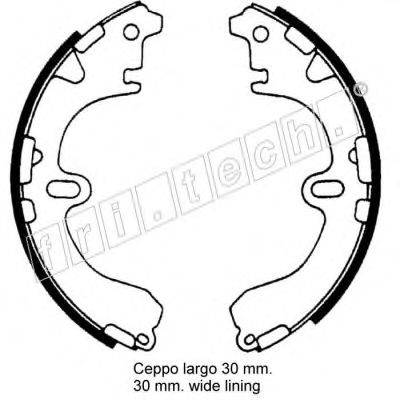 FRI.TECH. 1115289 Комплект гальмівних колодок