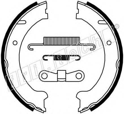 FRI.TECH. 1127274K Комплект гальмівних колодок, стоянкова гальмівна система