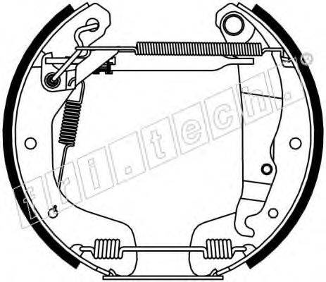 FRI.TECH. 16074 Комплект гальмівних колодок