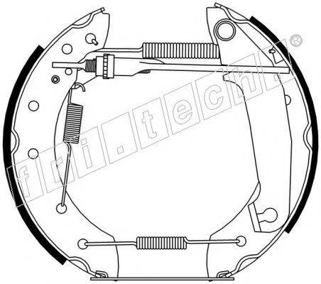 FRI.TECH. 16206 Комплект гальмівних колодок