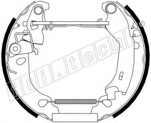 FRI.TECH. 16250 Комплект гальмівних колодок