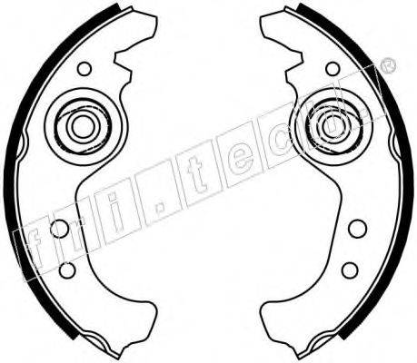 FRI.TECH. 17002 Комплект гальмівних колодок