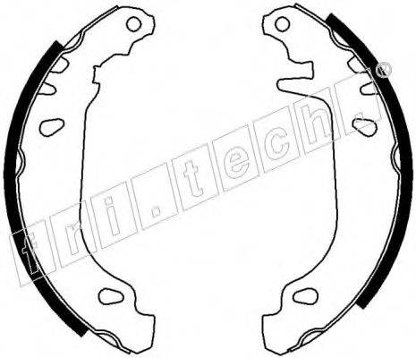FRI.TECH. 17018 Комплект гальмівних колодок