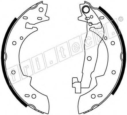 FRI.TECH. 17024 Комплект гальмівних колодок