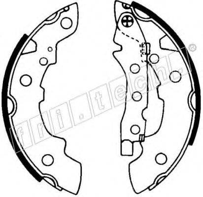 FRI.TECH. 17078 Комплект гальмівних колодок