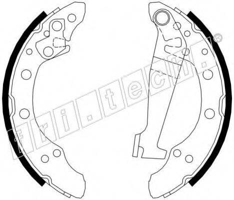 FRI.TECH. 17143 Комплект гальмівних колодок