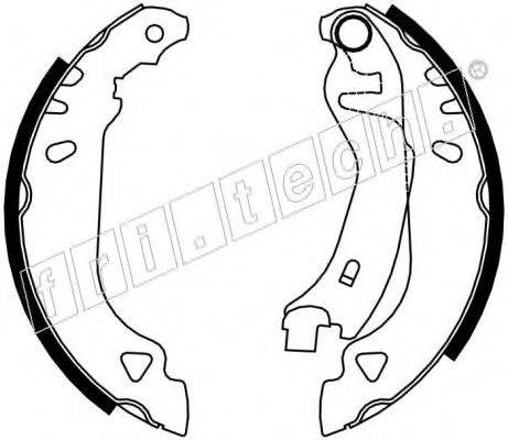 FRI.TECH. 17148 Комплект гальмівних колодок