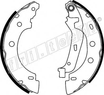 FRI.TECH. 17156 Комплект гальмівних колодок