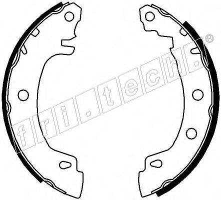 FRI.TECH. 17189 Комплект гальмівних колодок