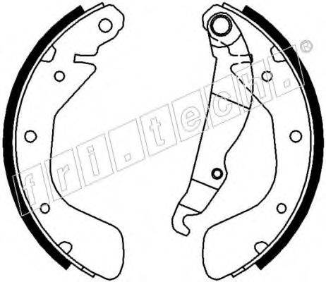 FRI.TECH. 17193 Комплект гальмівних колодок