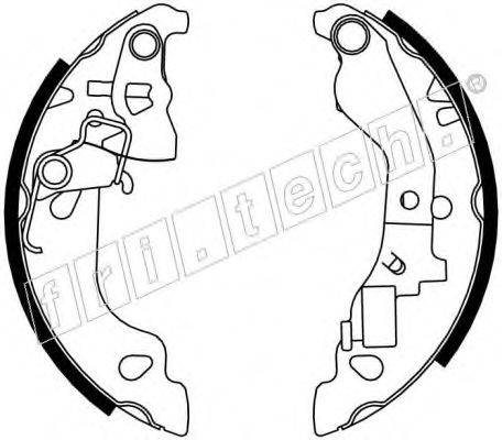 FRI.TECH. 17234 Комплект гальмівних колодок