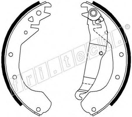 FRI.TECH. 17243 Комплект гальмівних колодок