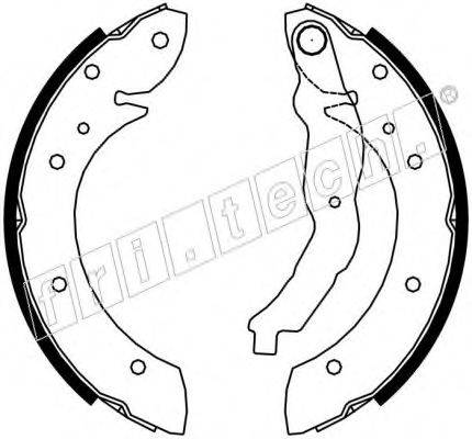 FRI.TECH. 17249 Комплект гальмівних колодок