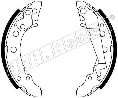 FRI.TECH. 17300 Комплект гальмівних колодок