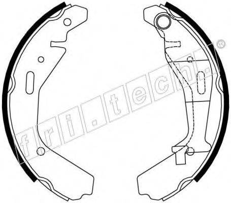 FRI.TECH. 17318 Комплект гальмівних колодок
