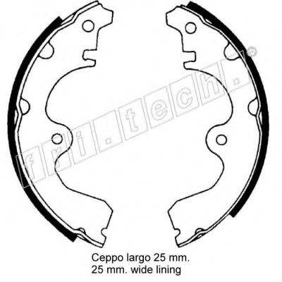 FRI.TECH. 17328 Комплект гальмівних колодок