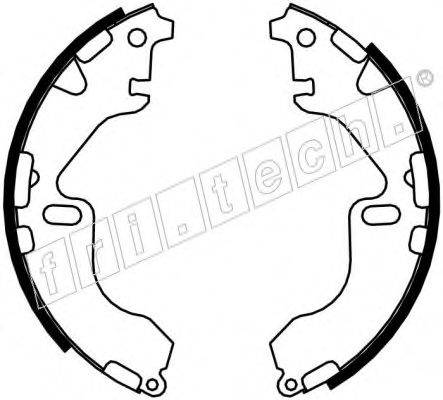 FRI.TECH. 1115320 Комплект гальмівних колодок