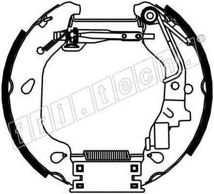 FRI.TECH. 16384 Комплект гальмівних колодок