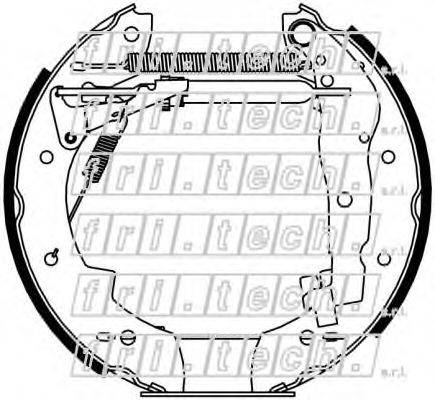 FRI.TECH. 16406 Комплект гальмівних колодок