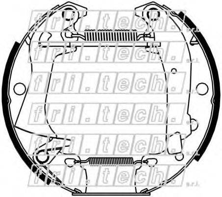 FRI.TECH. 16412 Комплект гальмівних колодок