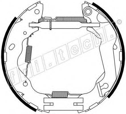 FRI.TECH. 16421 Комплект гальмівних колодок