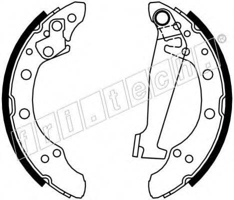 FRI.TECH. 17416 Комплект гальмівних колодок