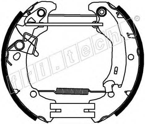 FRI.TECH. 16433 Комплект гальмівних колодок