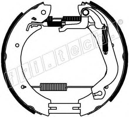 FRI.TECH. 16435 Комплект гальмівних колодок