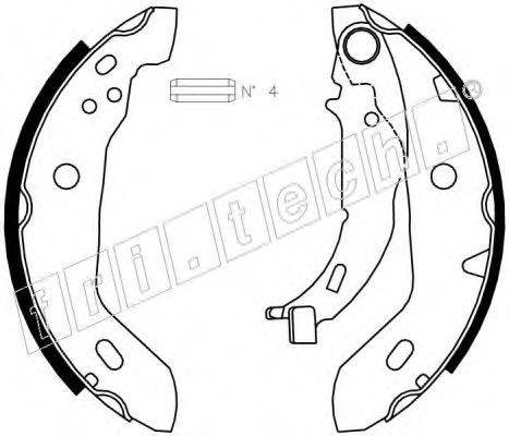 FRI.TECH. 17450 Комплект гальмівних колодок