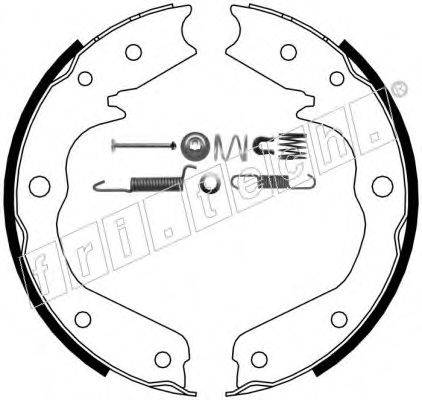 FRI.TECH. 1073173K Комплект гальмівних колодок, стоянкова гальмівна система