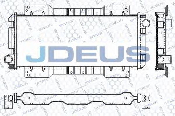 JDEUS RA0120741 Радіатор, охолодження двигуна