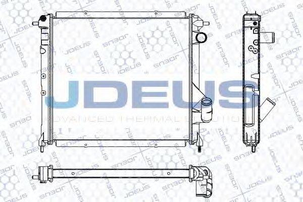 JDEUS RA0230491 Радіатор, охолодження двигуна