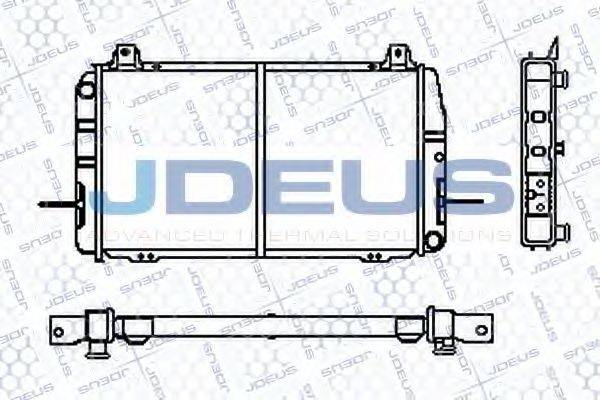 JDEUS RA0120380 Радіатор, охолодження двигуна