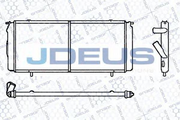 JDEUS 023V54 Радіатор, охолодження двигуна