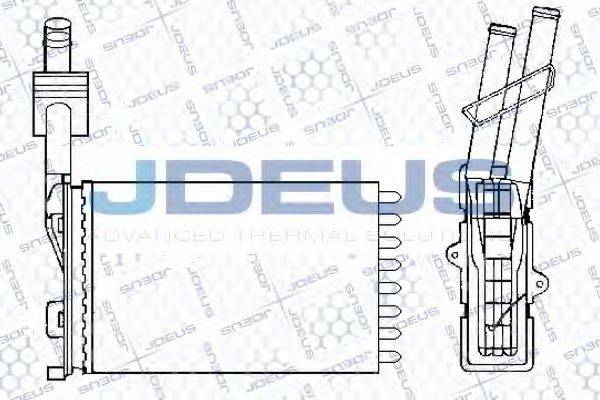 JDEUS 223V07 Теплообмінник, опалення салону