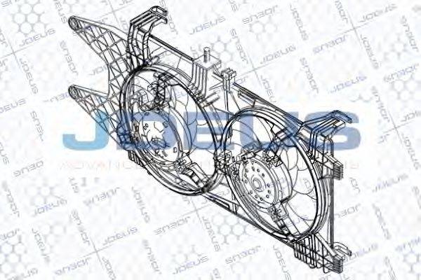 JDEUS EV830600 Вентилятор, охолодження двигуна