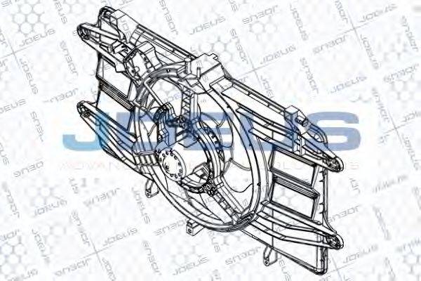 JDEUS EV832500 Вентилятор, охолодження двигуна