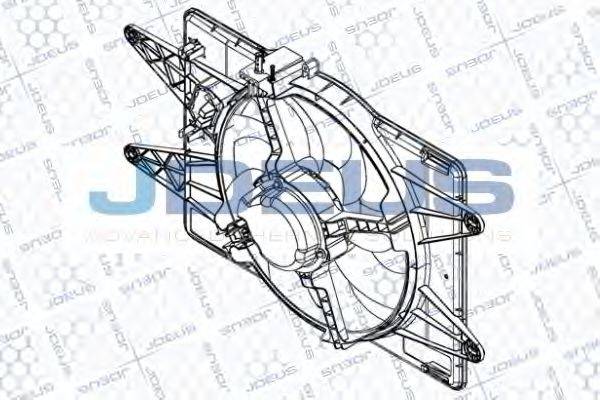 JDEUS EV832700 Вентилятор, охолодження двигуна