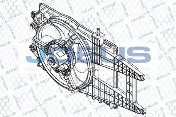 JDEUS EV848200 Вентилятор, охолодження двигуна