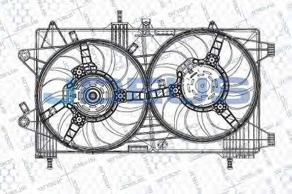 JDEUS EV848600 Вентилятор, охолодження двигуна